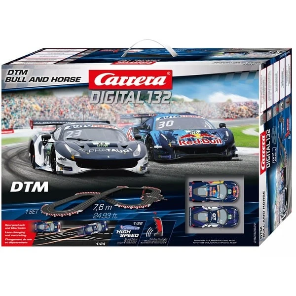 Carrera DIGITAL 132 DTM Bull And Horse, Rennbahn 1 Carrera DIGITAL 132 DTM Bull And Horse, Rennbahn