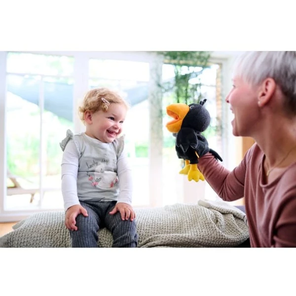 HABA Handpuppe Rabe Theo, Spielfigur 6 HABA Handpuppe Rabe Theo, Spielfigur - Image 6