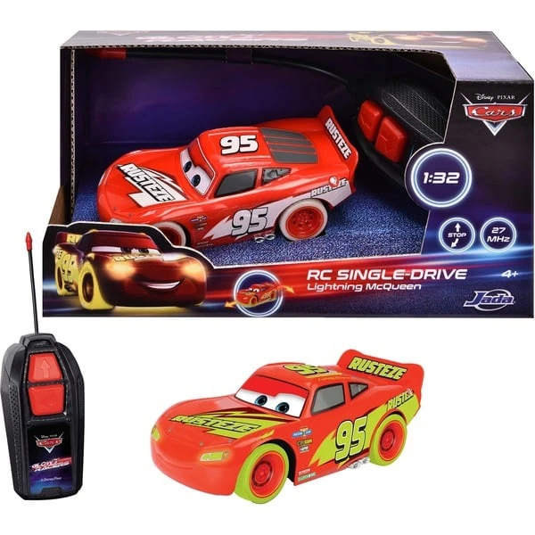 Jada Toys RC Cars Glow Racers - Lightning McQueen 1 Jada Toys RC Cars Glow Racers - Lightning McQueen
