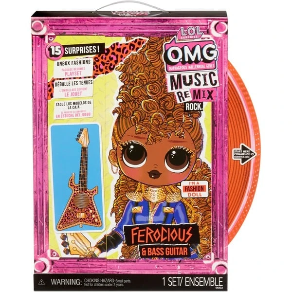 MGA Entertainment L.O.L. Surprise OMG Remix Rock - Ferocious And Bass Guitar, Puppe - Image 3