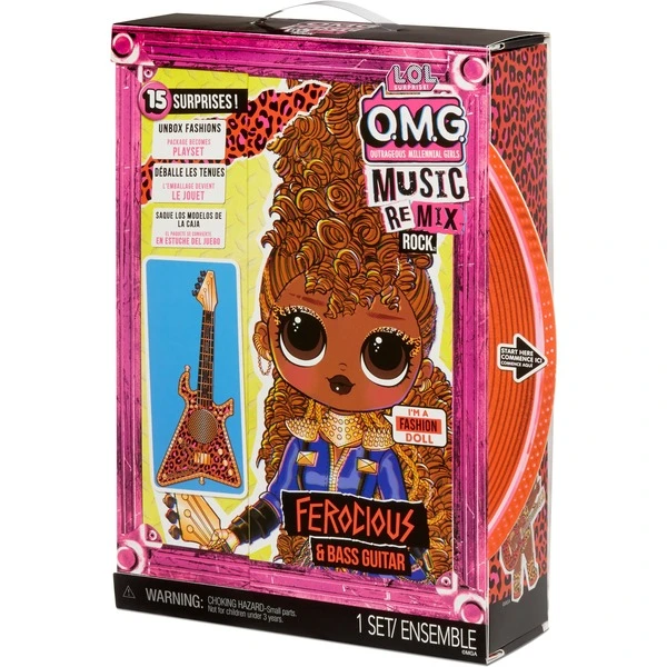 MGA Entertainment L.O.L. Surprise OMG Remix Rock - Ferocious And Bass Guitar, Puppe - Image 4