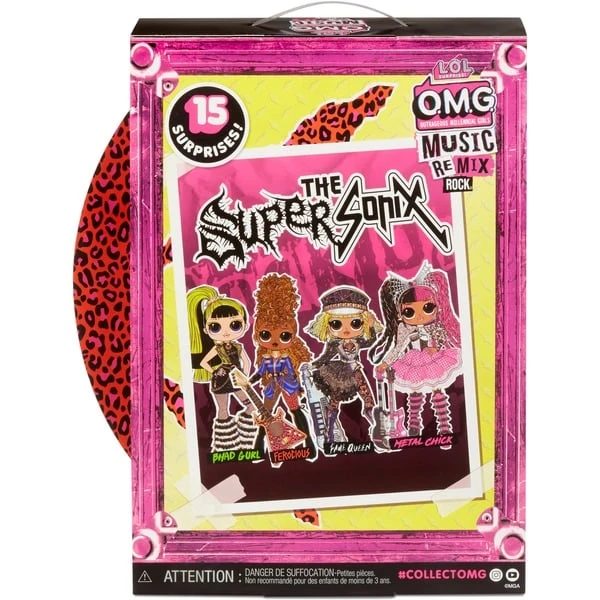 MGA Entertainment L.O.L. Surprise OMG Remix Rock - Ferocious And Bass Guitar, Puppe - Image 5