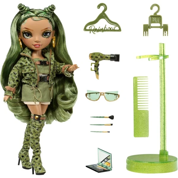 MGA Entertainment Rainbow High S23 Green Fashion Doll - Olivia Woods, Puppe 4 MGA Entertainment Rainbow High S23 Green Fashion Doll - Olivia Woods, Puppe - Image 4