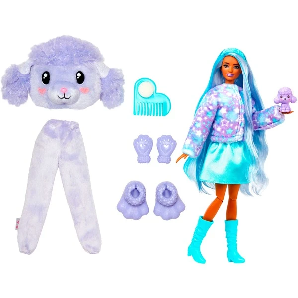 Mattel Barbie Cutie Reveal Cozy Cute Serie - Pudel, Puppe 2 Mattel Barbie Cutie Reveal Cozy Cute Serie - Pudel, Puppe - Image 2