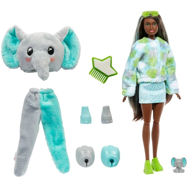 Mattel Barbie Cutie Reveal Dschungel Serie - Elefant, Puppe 2 Mattel Barbie Cutie Reveal Dschungel Serie - Elefant, Puppe - Image 2