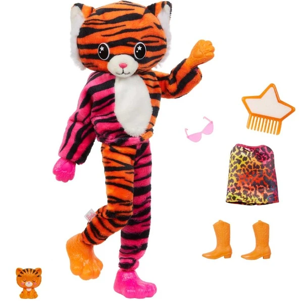 Mattel Barbie Cutie Reveal Dschungel Serie - Tiger, Puppe 3 Mattel Barbie Cutie Reveal Dschungel Serie - Tiger, Puppe - Image 3
