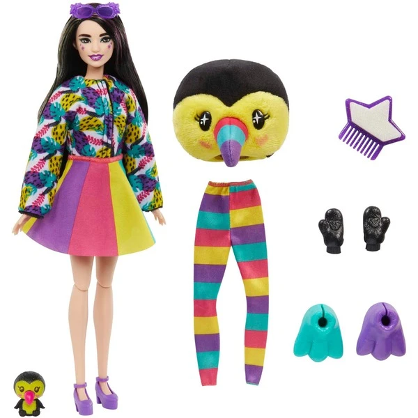 Mattel Barbie Cutie Reveal Dschungel Serie - Tukan, Puppe 2 Mattel Barbie Cutie Reveal Dschungel Serie - Tukan, Puppe - Image 2