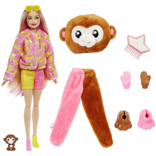 Mattel Barbie Cutie Reveal Dschungel Serie - Äffchen, Puppe 2 Mattel Barbie Cutie Reveal Dschungel Serie - Äffchen, Puppe - Image 2