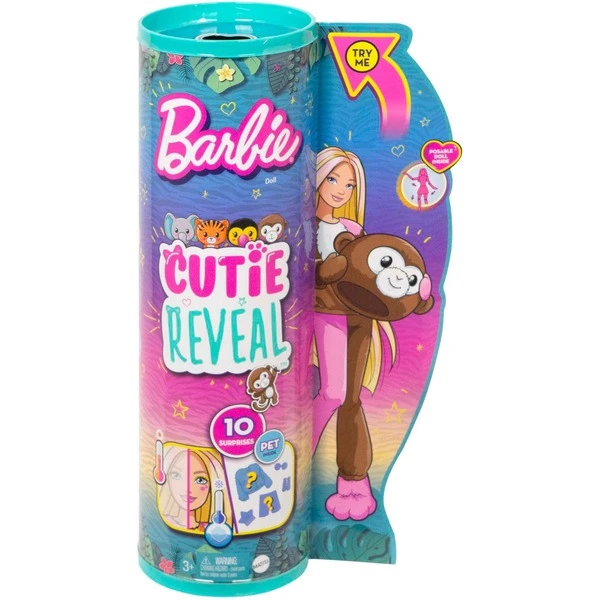 Mattel Barbie Cutie Reveal Dschungel Serie - Äffchen, Puppe 6 Mattel Barbie Cutie Reveal Dschungel Serie - Äffchen, Puppe - Image 6