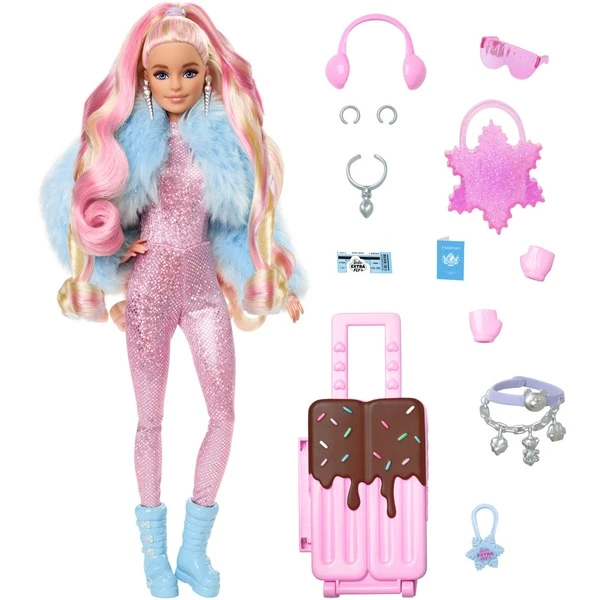 Mattel Barbie Extra Fly - Barbie-Puppe Mit Winterkleidung 1 Mattel Barbie Extra Fly - Barbie-Puppe Mit Winterkleidung