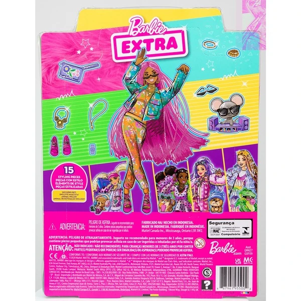 Mattel Barbie Extra Puppe Mit Pinken Flechtzöpfen 8 Mattel Barbie Extra Puppe Mit Pinken Flechtzöpfen - Image 8