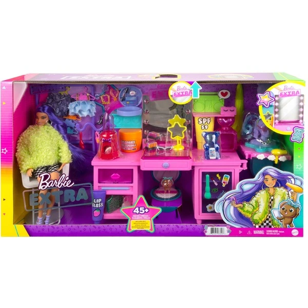 Mattel Barbie Extra Spielset Mit Puppe Und Stylingtisch 7 Mattel Barbie Extra Spielset Mit Puppe Und Stylingtisch - Image 7