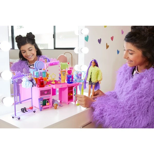 Mattel Barbie Extra Spielset Mit Puppe Und Stylingtisch 8 Mattel Barbie Extra Spielset Mit Puppe Und Stylingtisch - Image 8