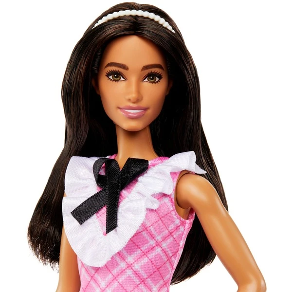 Mattel Barbie Fashionistas-Puppe Mit Schwarzem Haar Und Karokleid 4 Mattel Barbie Fashionistas-Puppe Mit Schwarzem Haar Und Karokleid - Image 4