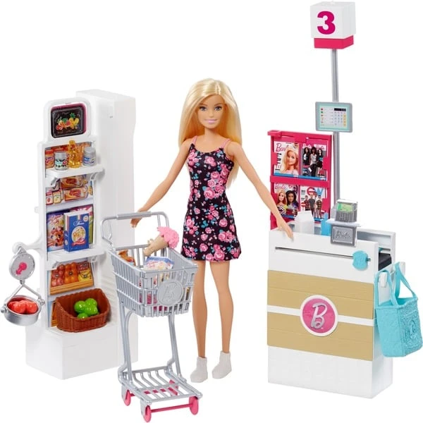 Mattel Barbie Supermarkt Und Puppe 1 Mattel Barbie Supermarkt Und Puppe