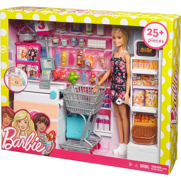Mattel Barbie Supermarkt Und Puppe 9 Mattel Barbie Supermarkt Und Puppe - Image 9