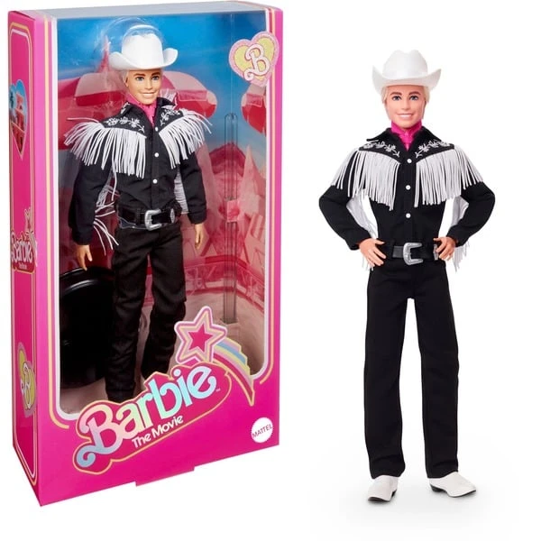 Mattel Barbie The Movie - Ken-Sammelpuppe Mit Schwarzem Cowboy-Outfit 1 Mattel Barbie The Movie - Ken-Sammelpuppe Mit Schwarzem Cowboy-Outfit