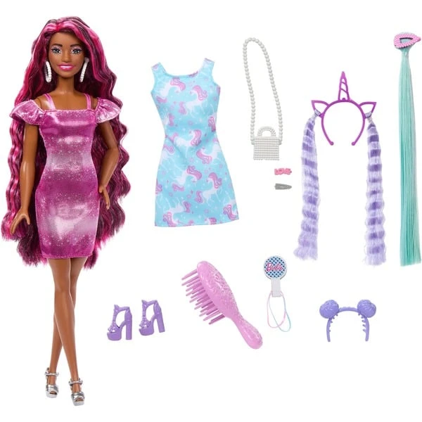 Mattel Barbie Totally Hair Puppe Mit Einhorn Outfit 1 Mattel Barbie Totally Hair Puppe Mit Einhorn Outfit