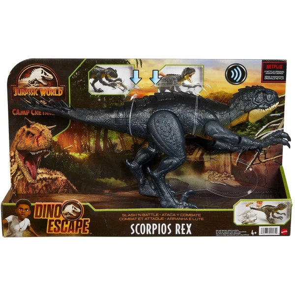 Mattel Jurassic World Kampfaction Scorpios Rex, Spielfigur 7 Mattel Jurassic World Kampfaction Scorpios Rex, Spielfigur - Image 7