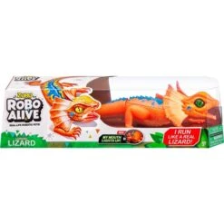 ZURU Robo Alive Lauernde Eidechse - Orange, Spielfigur
